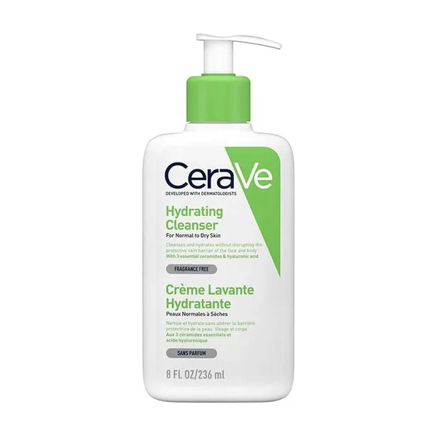 شوینده و آبرسان پوست نرمال تا خشک سراوی مدل Cerave Hydrating Cleanser