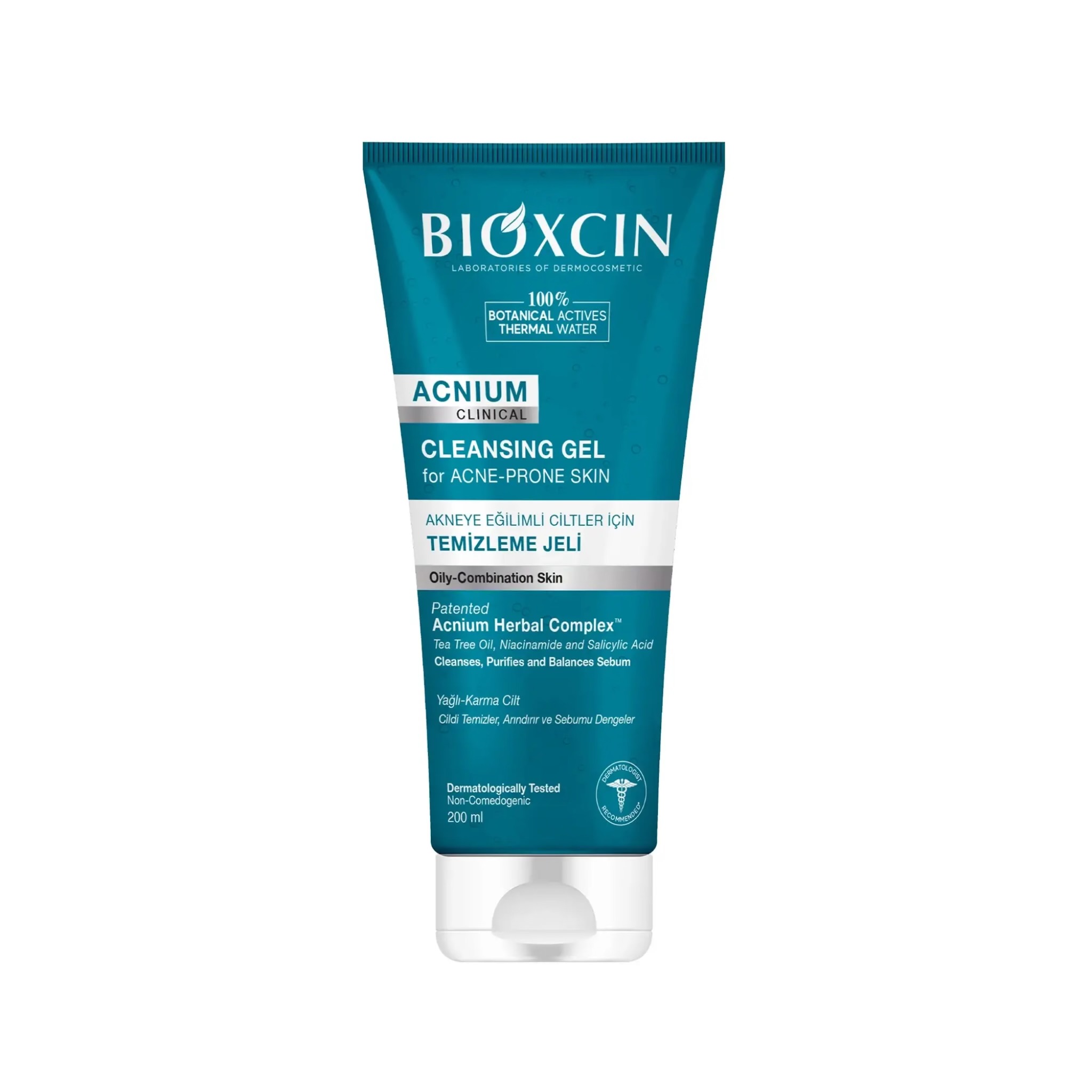 ژل شستشوي صورت ضد جوش پوست مختلط و چرب Acnium clinical بيوكسين 200 ميل