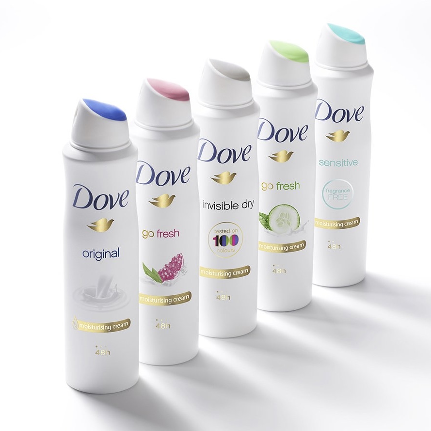 اسپری خوشبو کننده و ضدتعریق داو (dove) اورجینال انگلیسی 250میل