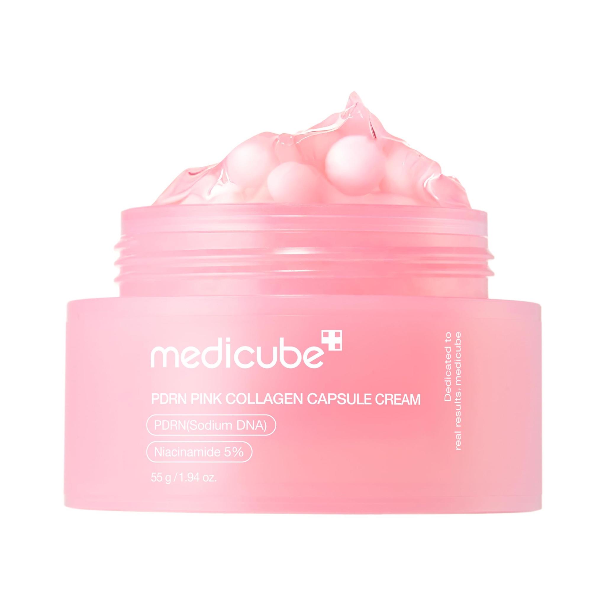 کرم کپسولی کلاژن و PDRN مدی‌ کیوب روشن کننده و ضد چروک Medicube PDRN Pink Collagen Capsule Cream