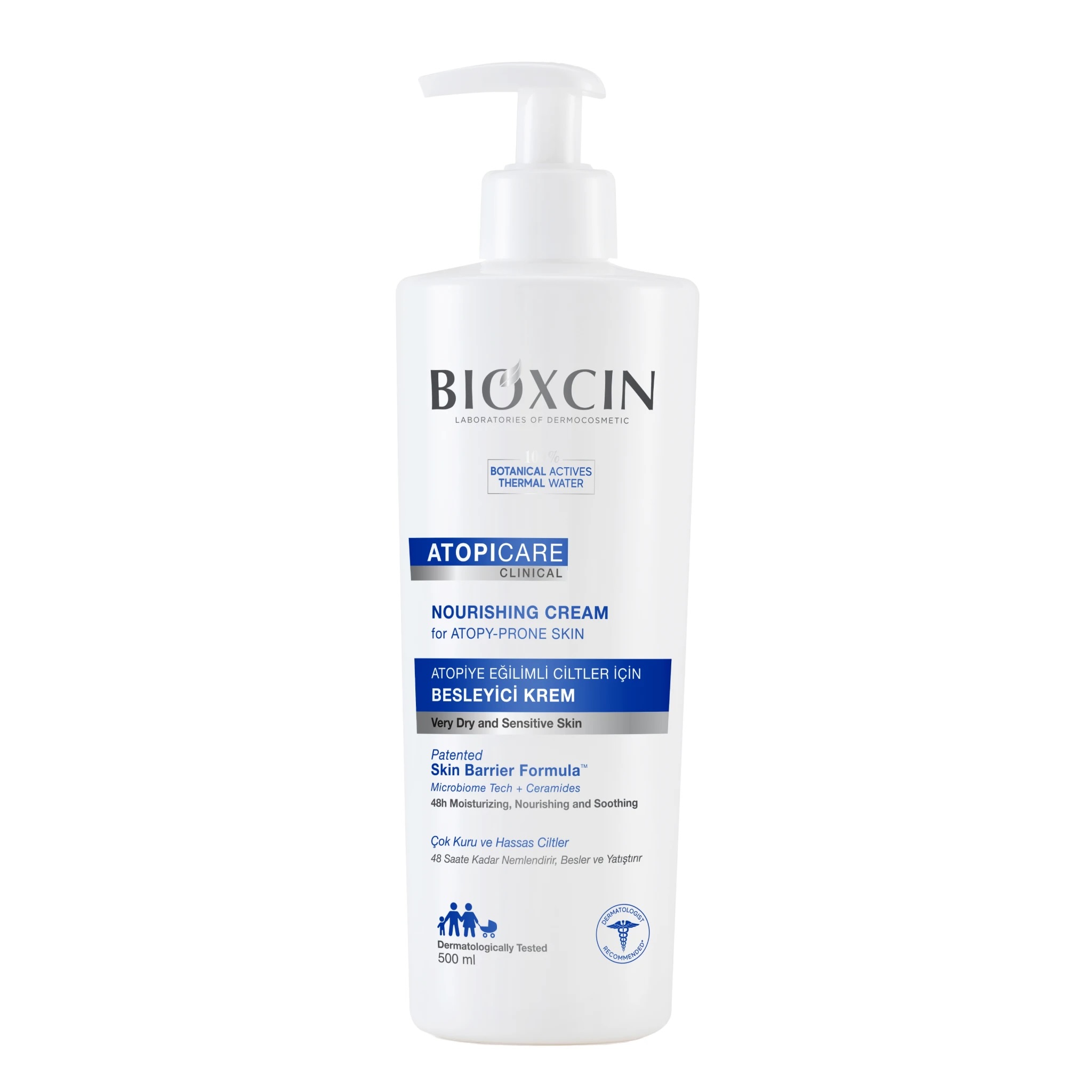 مرطوب‌کننده بیوکسین مدل Atopicare مخصوص پوست خشک و حساس (500 میل)